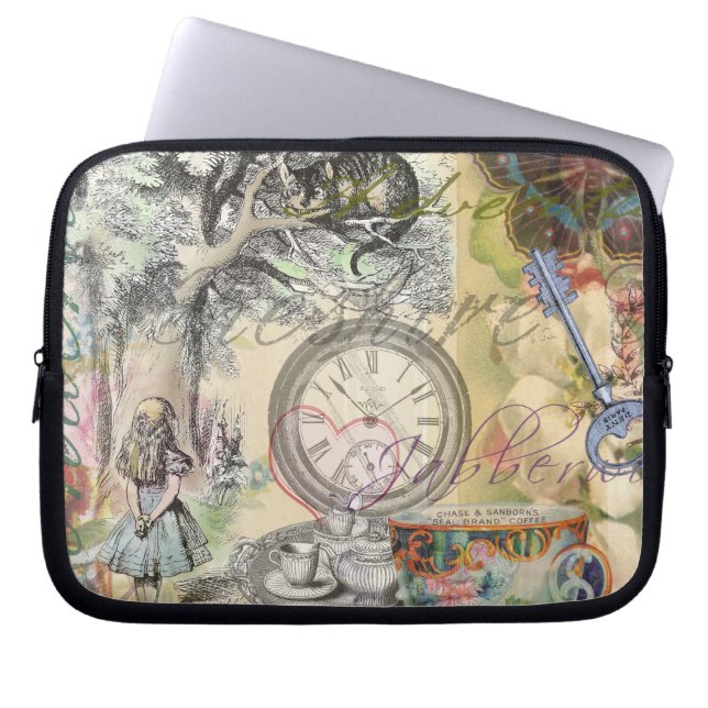 Protection Pour Ordinateur Portable Cheshire Chat Alice Wonderland Classic (Devant)