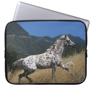 Protection Pour Ordinateur Portable Cheval d'Appaloosa courant la montagne