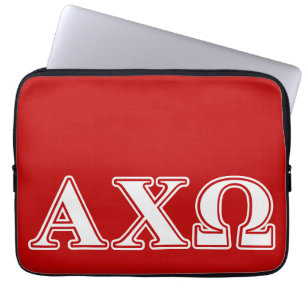 Protection Pour Ordinateur Portable Chi lettres blanches et rouges d'Omega d'Alphi