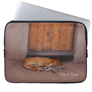 Protection Pour Ordinateur Portable Chien au repos