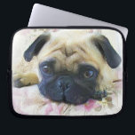 Protection Pour Ordinateur Portable chien carlin<br><div class="desc">ajouter du texte ou télécharger votre propre image</div>