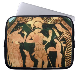 Protection Pour Ordinateur Portable Chiffre rouge vase de grenier dépeignant un solda