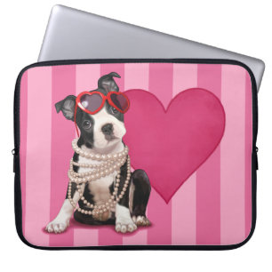 Protection Pour Ordinateur Portable Chiot de Boston Terrier
