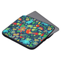 Chouette florale colorée rétro Motif