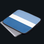 Protection Pour Ordinateur Portable Ciel bleu et nuages Néoprène<br><div class="desc">Portez votre ordinateur portable dans ce coque bleu et blanc.</div>