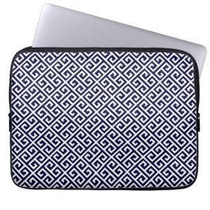 Protection Pour Ordinateur Portable Clé d'ordinateur portable bleu et blanc Navy