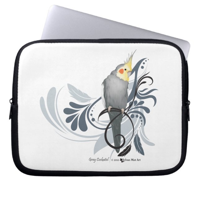 Protection Pour Ordinateur Portable Cockatiel gris (Devant)
