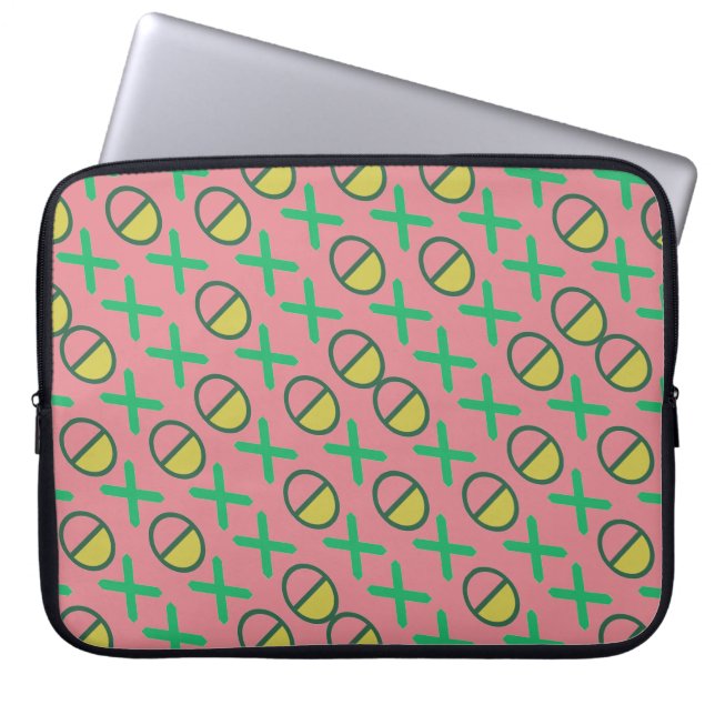 Protection Pour Ordinateur Portable CODEZ girly jaune de MIC (Devant)
