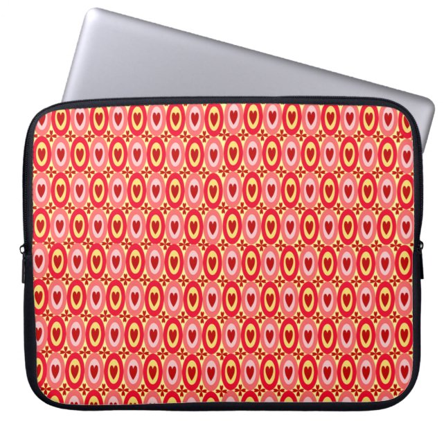 Protection Pour Ordinateur Portable Coeurs ovales (Devant)