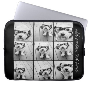 Protection Pour Ordinateur Portable Collage de photos Instagram avec 9 photos carrés