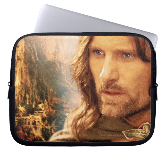 Protection Pour Ordinateur Portable Composition Aragorn et Rivendell (Devant)