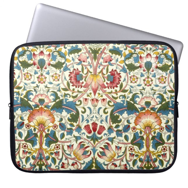 Protection Pour Ordinateur Portable Conception florale victorienne (Devant)