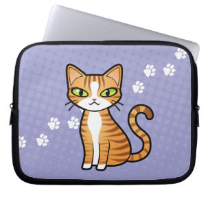 Protection Pour Ordinateur Portable Concevez votre propre chat de bande dessinée