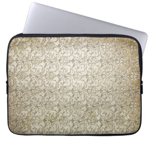Protection Pour Ordinateur Portable Copie vintage de damassé de brocard