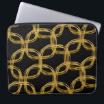Protection Pour Ordinateur Portable Coque à manches pour ordinateur portable Chic Gold<br><div class="desc">Coque à manches pour ordinateur portable Chic Gold Foil Scribble Circle. La couleur coque peut être faite n'importe quelle couleur. Le noir est présenté comme un exemple,  mais vous pouvez choisir le blanc ou une couleur différente.</div>