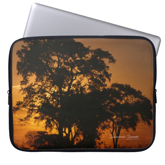 Protection Pour Ordinateur Portable Coucher de soleil de Savannah (Devant)