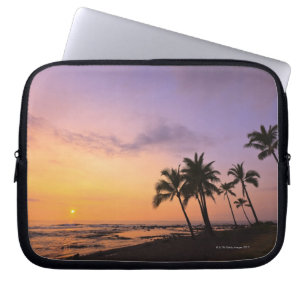 Protection Pour Ordinateur Portable Coucher du soleil sur la baie de Kahaluu dans