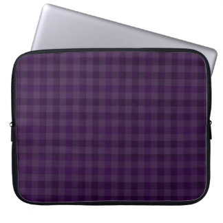 Protection Pour Ordinateur Portable Coutume 15" de plaid de pourpre royal douille