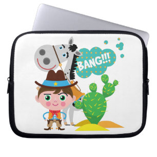 Protection Pour Ordinateur Portable Cowboy et cheval