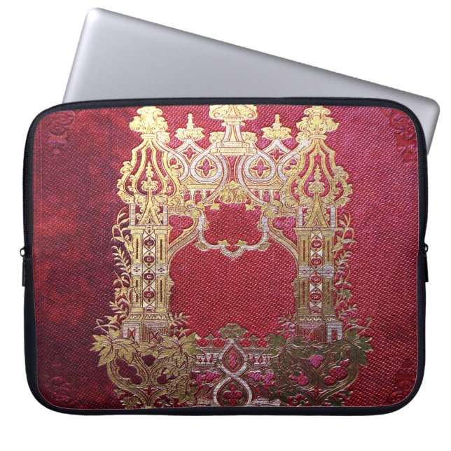 Protection Pour Ordinateur Portable Crimson à l'encre tombée (Devant)