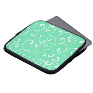 Protection Pour Ordinateur Portable Curles Whimsical moderne Motif Aqua
