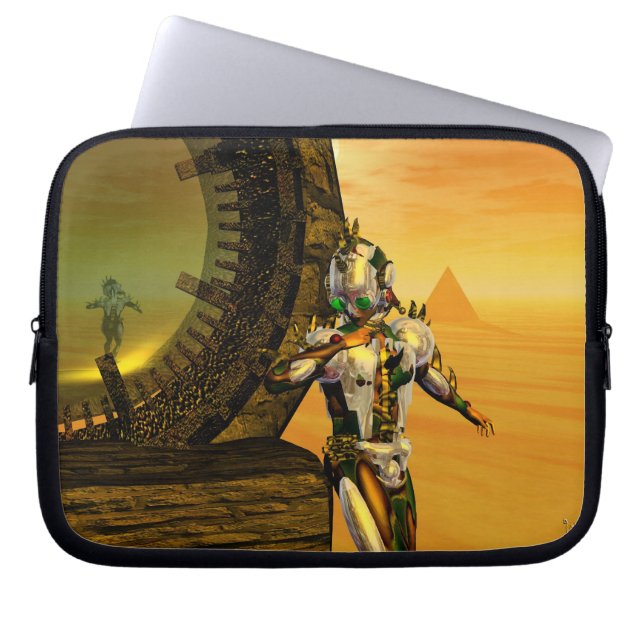 Protection Pour Ordinateur Portable CYBORG TITAN, DÉSERT HYPERION Science-fiction Scif (Devant)