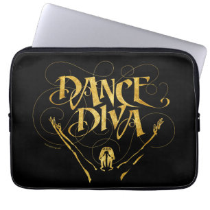 Protection Pour Ordinateur Portable Dance Diva (or)