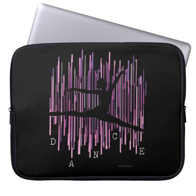 Protection Pour Ordinateur Portable Danseuse de ligne (v4) (Devant)