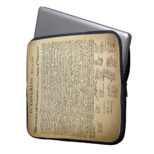 Protection Pour Ordinateur Portable Déclaration d'indépendance vintage