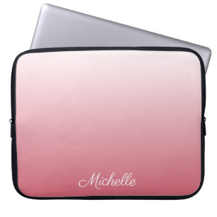 Protection Pour Ordinateur Portable dégradé personnalisé ombre rose saumon