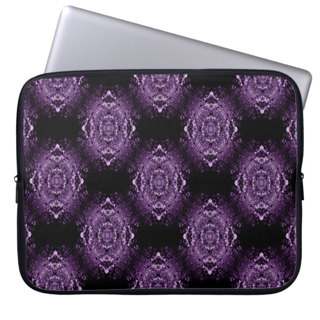 Protection Pour Ordinateur Portable Dentelle violette... (Devant)