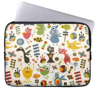 Protection Pour Ordinateur Portable Des monstres heureux