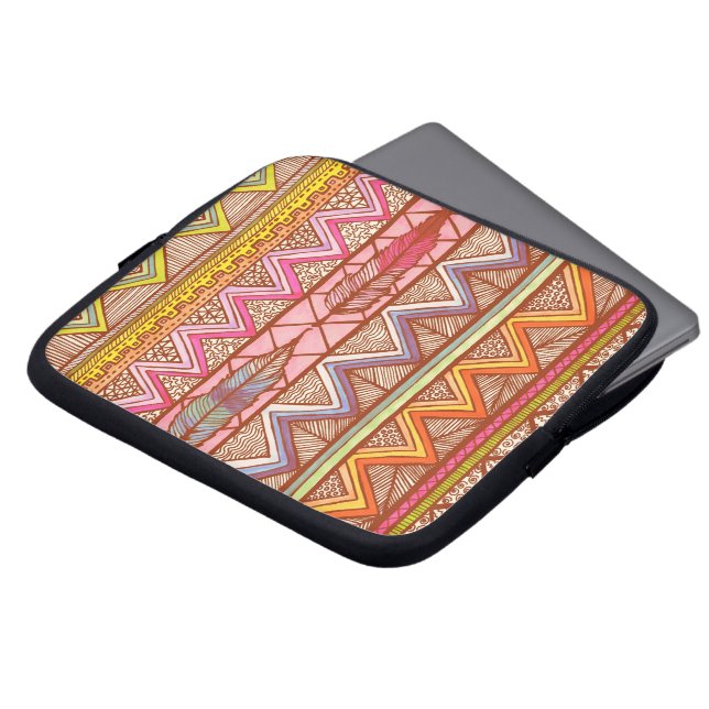 Protection Pour Ordinateur Portable Deux plumes… (Devant haut)