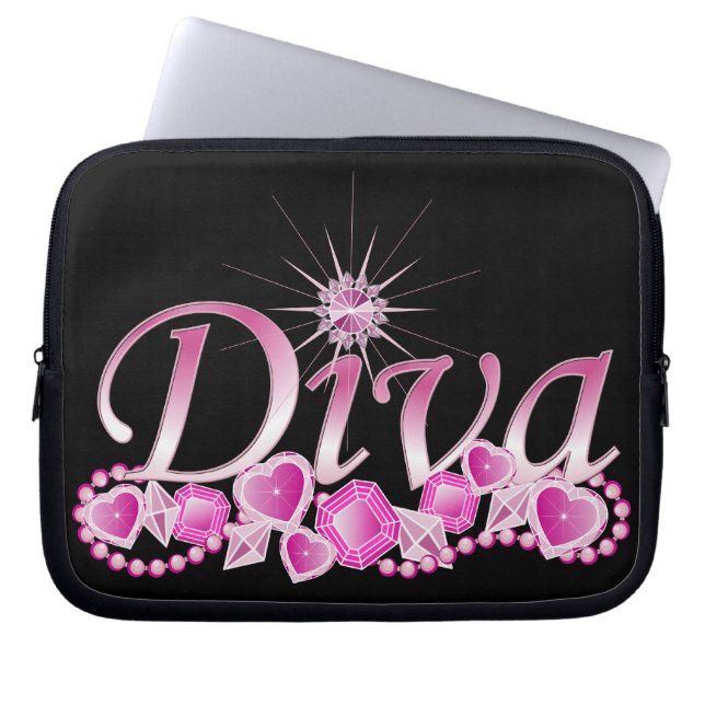 Protection Pour Ordinateur Portable Diva Bling (Devant)
