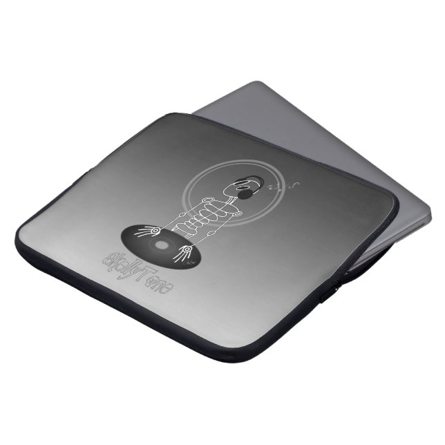 Protection Pour Ordinateur Portable DJ Skeleton (Devant haut)