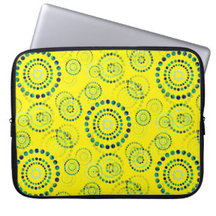 Protection Pour Ordinateur Portable Dots Circle Power Flowers II + votre backgr. & idé