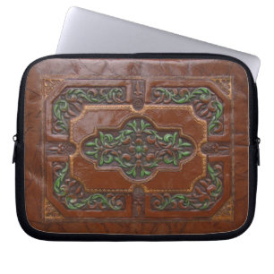 Protection Pour Ordinateur Portable Douille simili cuir de relief d'ordinateur