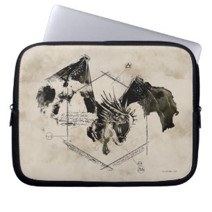 Protection Pour Ordinateur Portable Dragon de Queue de Corne Hongrois