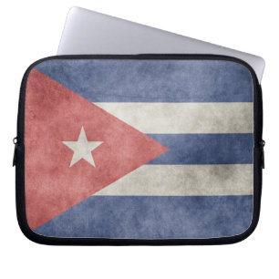 Protection Pour Ordinateur Portable Drapeau de Cuba Grunge