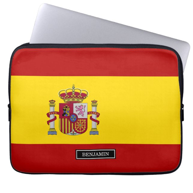 Protection Pour Ordinateur Portable Drapeau de l'Espagne (Devant)