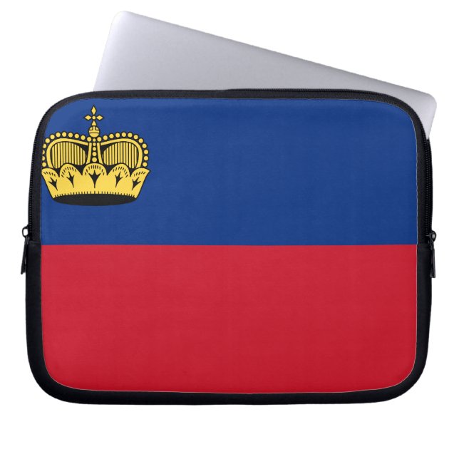 Protection Pour Ordinateur Portable Drapeau de Liechtensteiner (Devant)