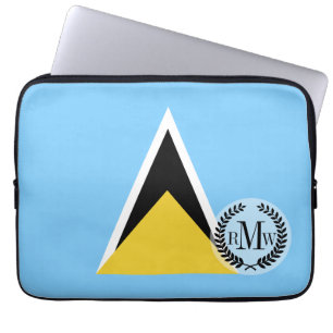 Protection Pour Ordinateur Portable Drapeau de Sainte-Lucie