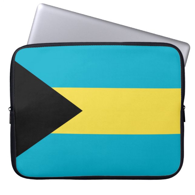 Protection Pour Ordinateur Portable Drapeau des Bahamas (Devant)
