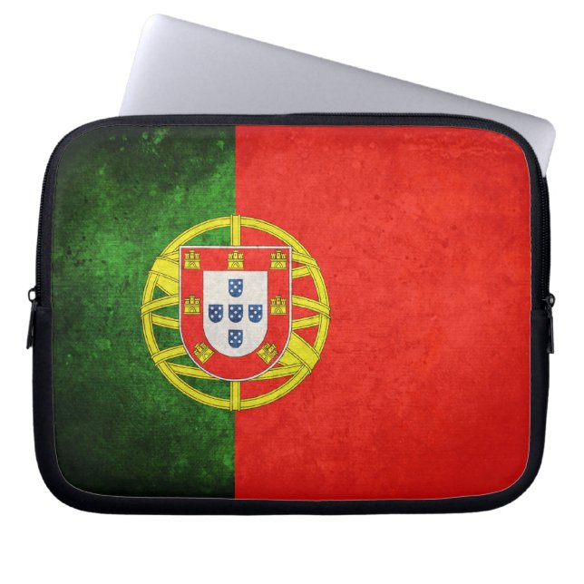Protection Pour Ordinateur Portable Drapeau du Portugal (Devant)