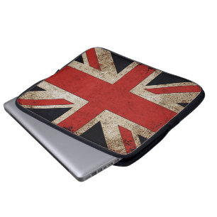 Protection Pour Ordinateur Portable Drapeau vintage du R-U de grunge