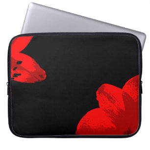Protection Pour Ordinateur Portable duo amaryllis rouge