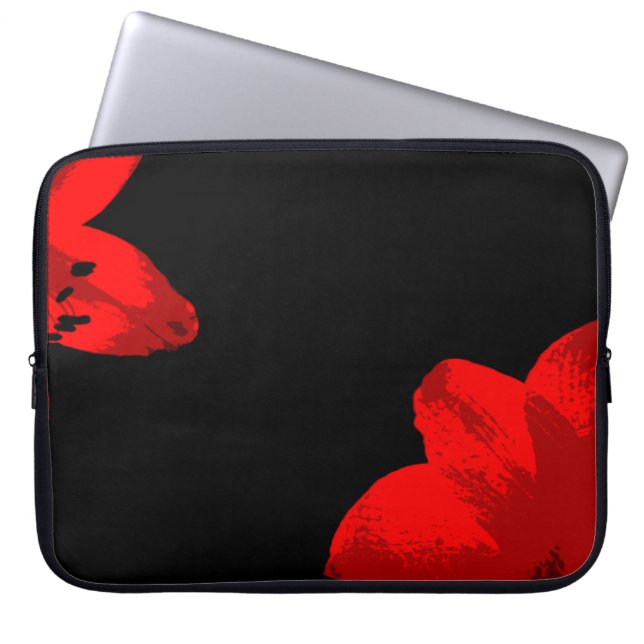 Protection Pour Ordinateur Portable duo amaryllis rouge (Devant)