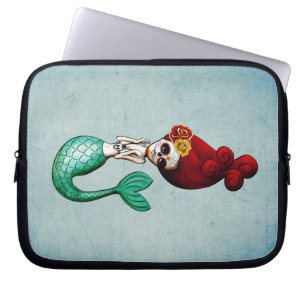 Protection Pour Ordinateur Portable El Dia de Muertos Mermaid