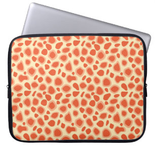 Protection Pour Ordinateur Portable Empreinte de léopard - Mandarin et orange clair