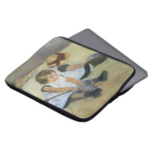 Protection Pour Ordinateur Portable Enfants jouant sur la plage by Mary Cassatt